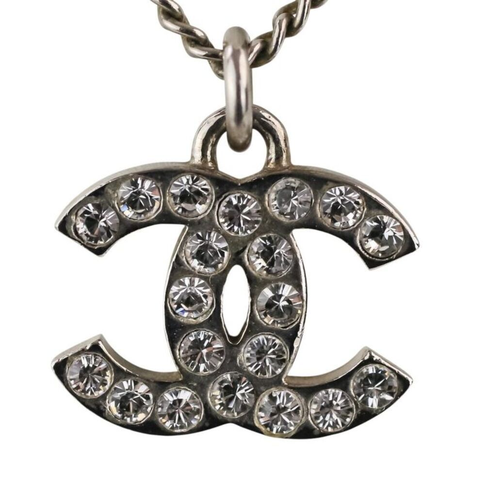 Chanel Rhinestone Coco Mark Necklace